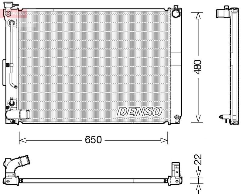 DENSO DRM51012 Kühler LEXUS RX 300 (MCU35_) 3.0 (03-08)