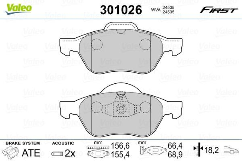 VALEO 301026 SBB-Satz FIRST