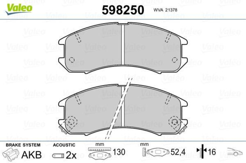 VALEO 598250 SBB-Satz PREMIUM