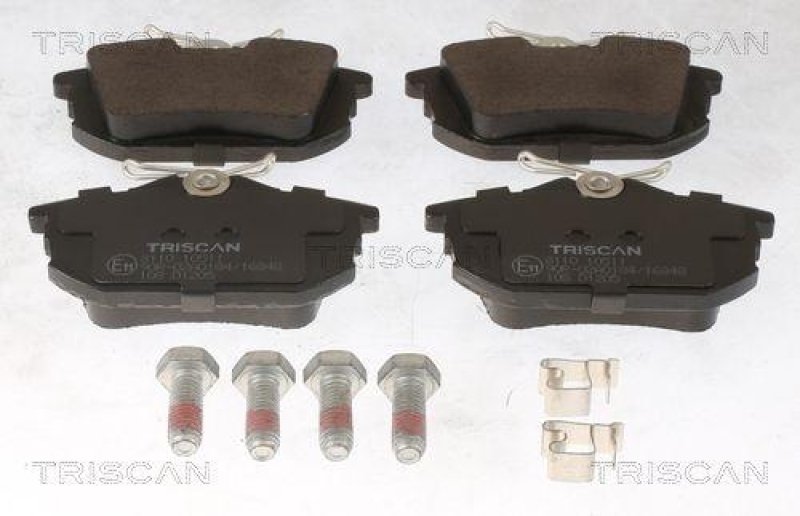 TRISCAN 8110 10511 Bremsbelag Hinten für Mitsubishi, Volvo