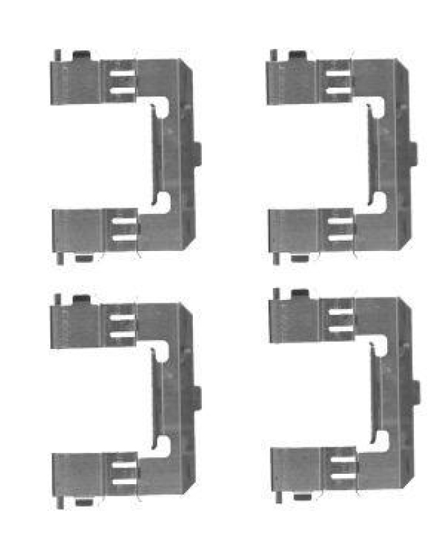 HELLA 8DZ 355 204-571 Zubehörsatz Scheibenbremsbelag