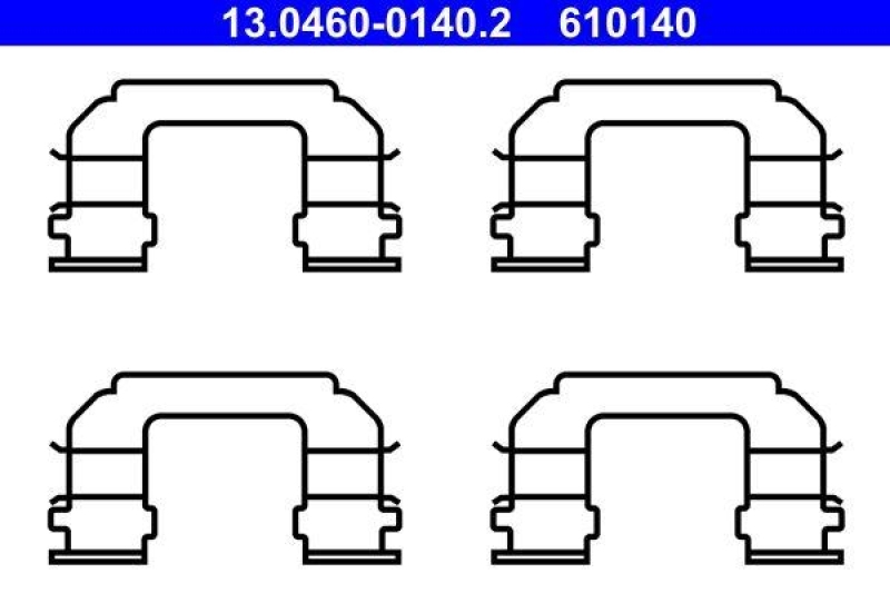 ATE 13.0460-0140.2 Belagsatz Zubehör