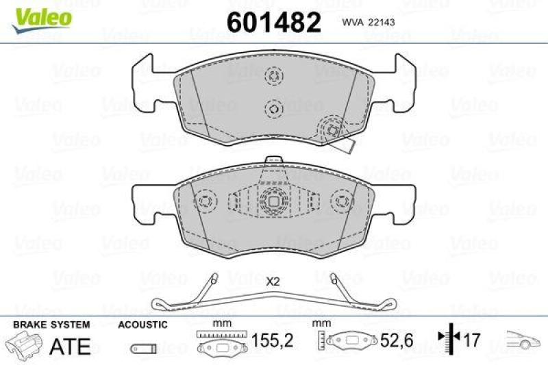 VALEO 601482 SBB-Satz PREMIUM