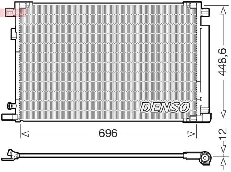 DENSO DCN50128 Kondensator A/C TOYOTA RAV 4 V 2.0 (18-)