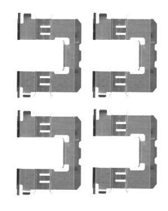 HELLA 8DZ 355 204-591 Zubehörsatz, Scheibenbremsbelag für NISSAN