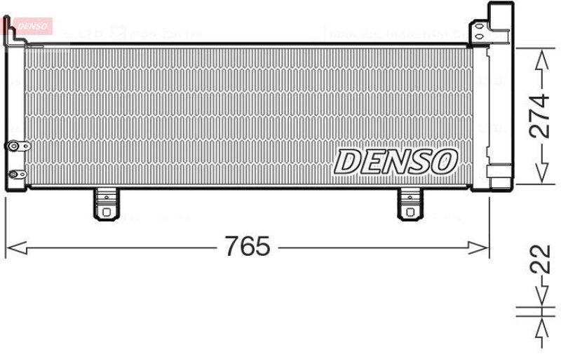 DENSO DCN50129 Kondensator A/C TOYOTA CAMRY (V5) (11-)