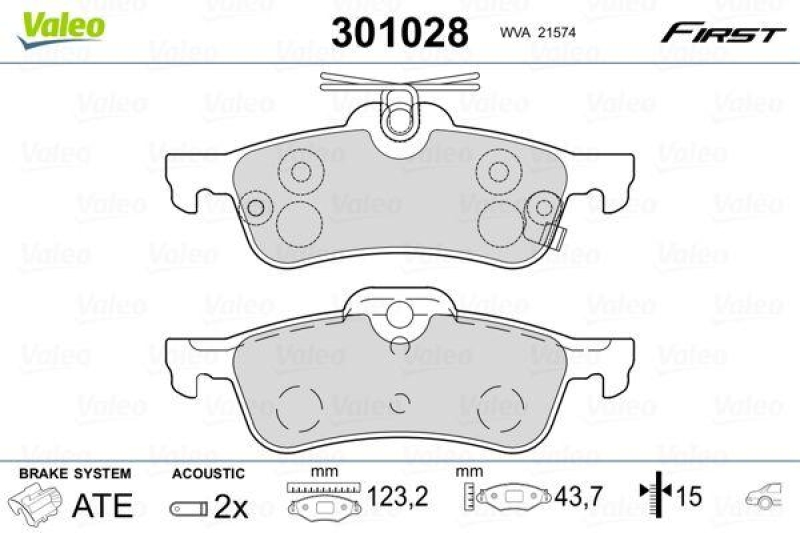 VALEO 301028 SBB-Satz FIRST