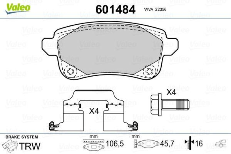 VALEO 601484 SBB-Satz PREMIUM