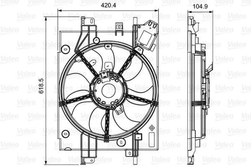 VALEO 696550 Lufter DACIA DACIA Logan 2 petrol aut