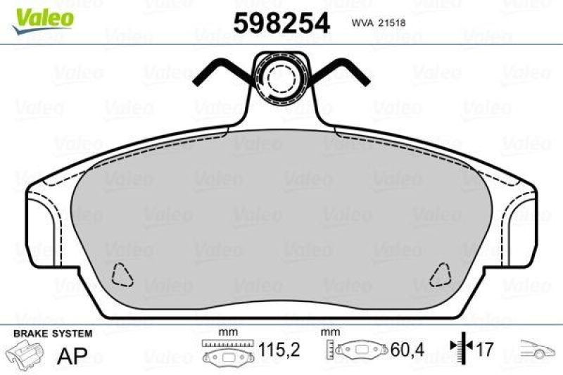 VALEO 598254 SBB-Satz PREMIUM