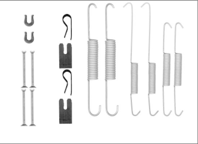 HELLA 8DZ 355 206-031 Zubehörsatz, Bremsbacken für TOYOTA