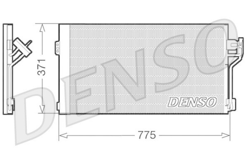 DENSO DCN17050 Kondensator A/C MERCEDES-BENZ VIANO (W639) CDI 2.2 (2003 - )