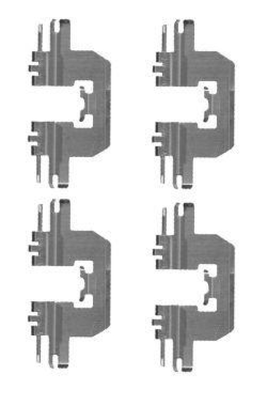 HELLA 8DZ 355 204-601 Zubehörsatz Scheibenbremsbelag