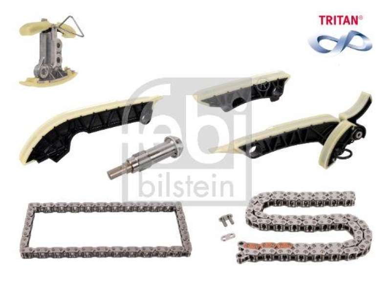 FEBI BILSTEIN 172899 Steuerkettensatz für Nockenwelle, TRITAN®-beschichtet für Mercedes-Benz