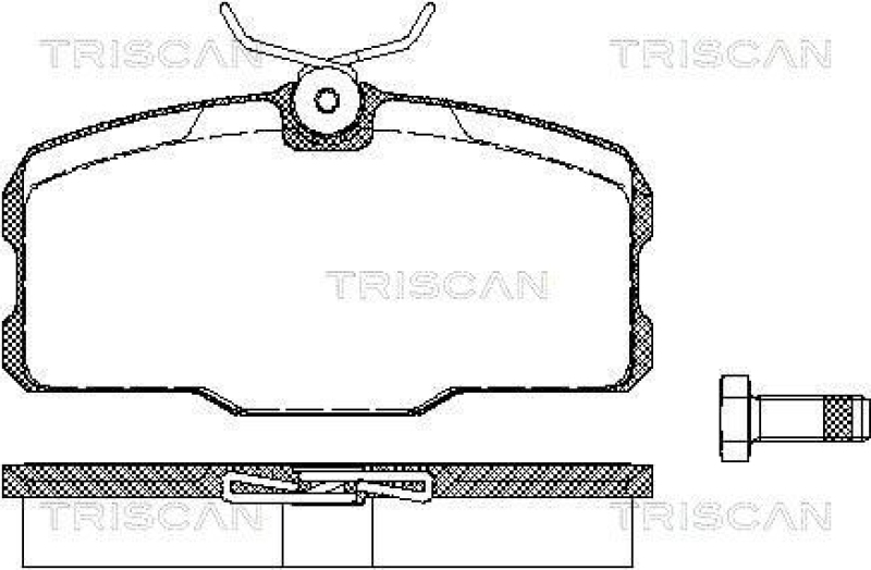 TRISCAN 8110 23035 Bremsbelag Vorne für Mercedes W126