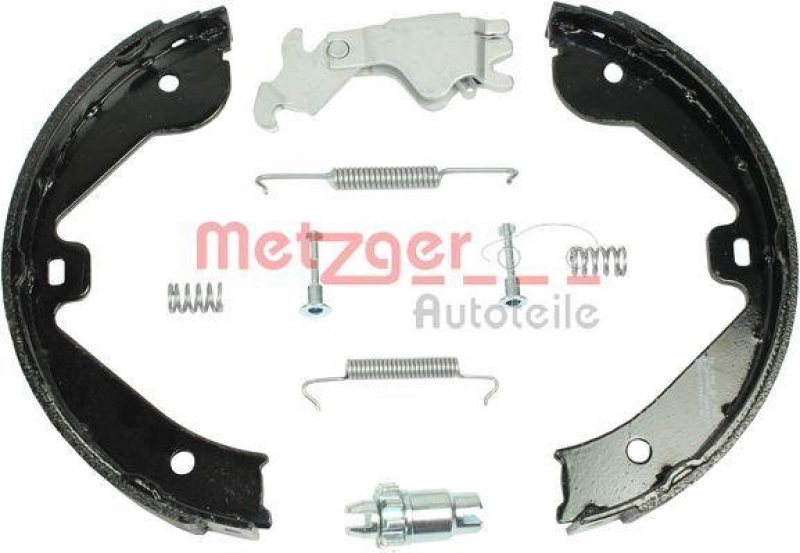 METZGER 0152026 Bremsbackensatz, Feststellbremse für AUDI/MB/PORSCHE/VW HA