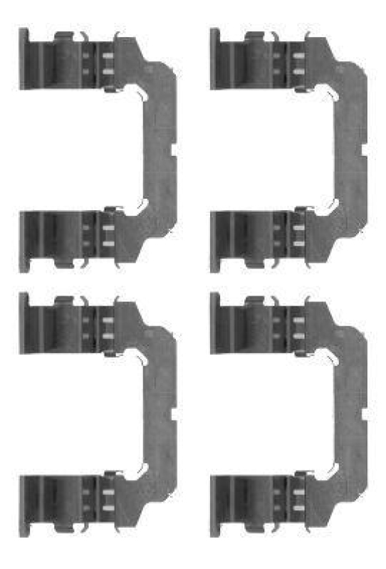 HELLA 8DZ 355 204-621 Zubehörsatz, Scheibenbremsbelag für NISSAN