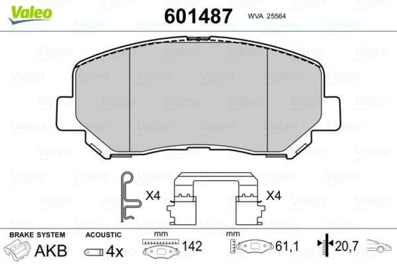 VALEO 601487 SBB-Satz PREMIUM