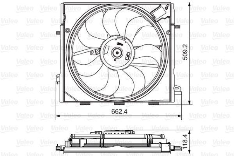 VALEO 696873 Lufter RENAULT ESPACE