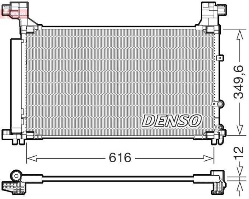 DENSO DCN50132 Kondensator A/C LEXUS IS III (_E3_) 200t (15-)