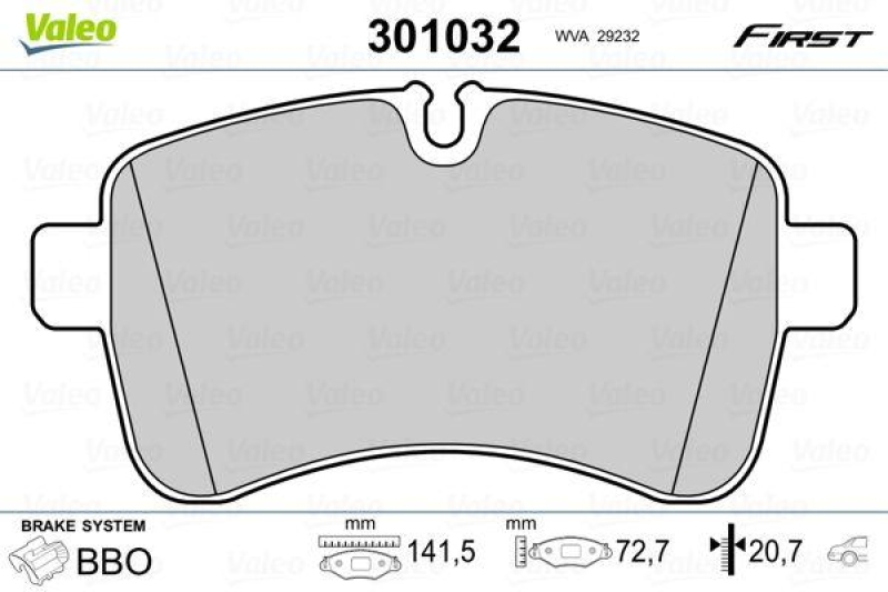 VALEO 301032 SBB-Satz FIRST