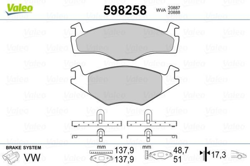 VALEO 598258 SBB-Satz PREMIUM