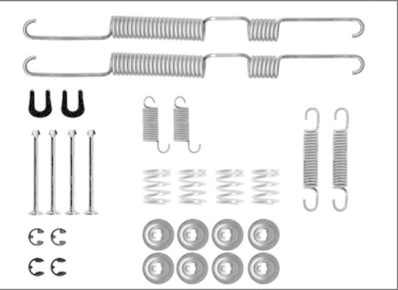 HELLA 8DZ 355 206-061 Zubehörsatz, Bremsbacken für TOYOTA/VW