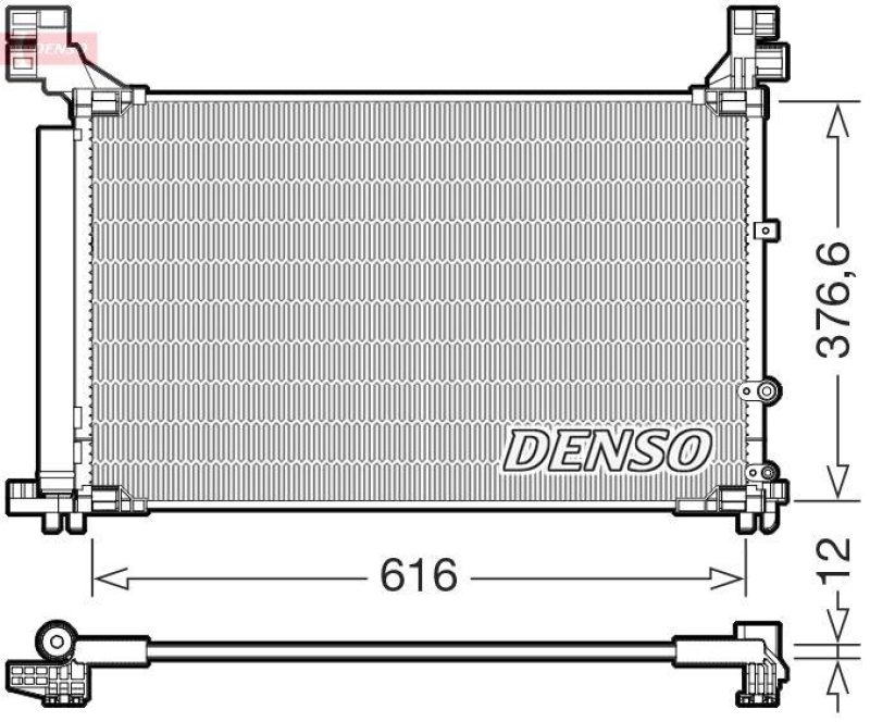 DENSO DCN50133 Kondensator A/C LEXUS RC (_C1_) 200t (15-)