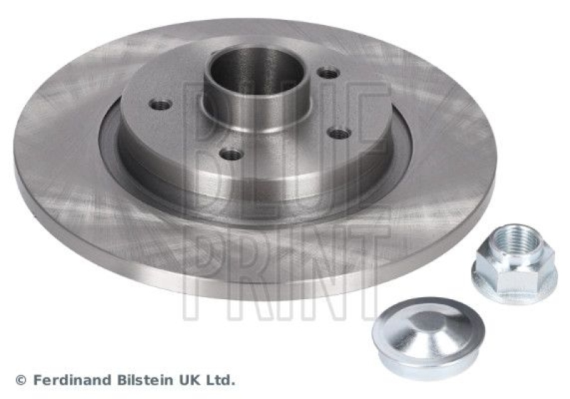 BLUE PRINT ADR164305 Bremsscheibe mit Radlager, ABS-Impulsring, Achsmutter und Schutzkappe für Renault