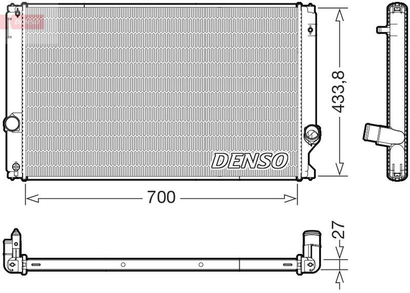 DENSO DRM51019 Kühler LEXUS NX (_Z1_) 200t AWD (14-)