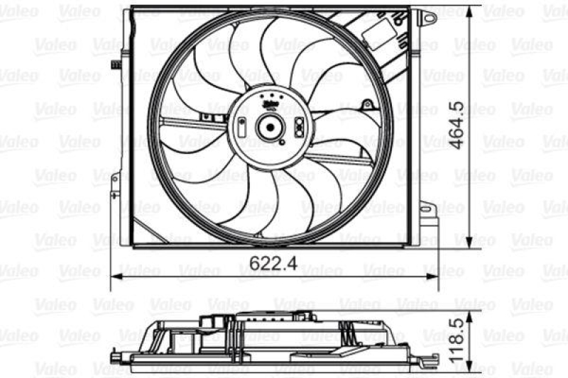 VALEO 696882 Lufter RENAULT 380 watt MEGANE LAGUNA