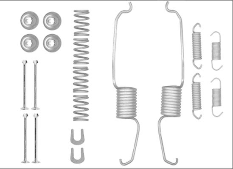 HELLA 8DZ 355 206-091 Zubehörsatz, Bremsbacken für TOYOTA