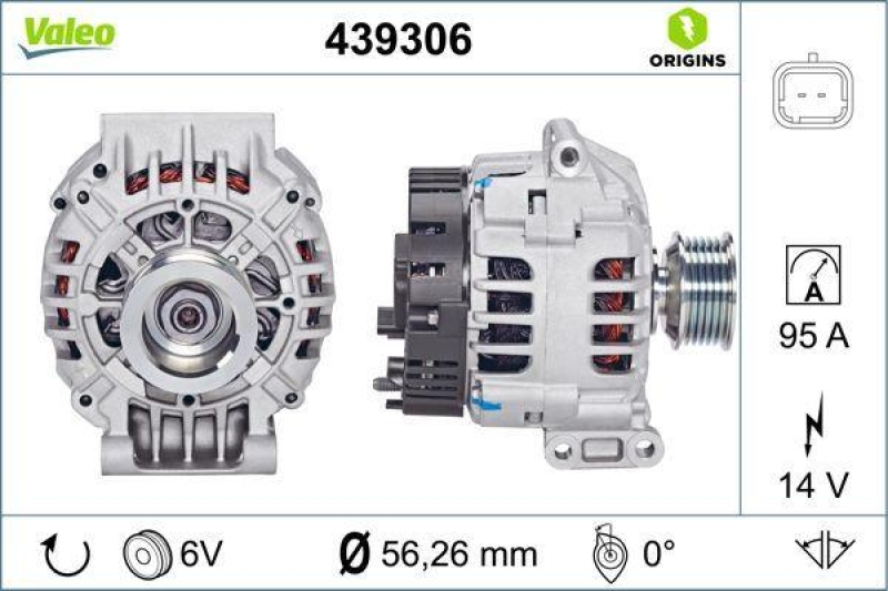 VALEO 439306 Generator Neu - ORIGINS