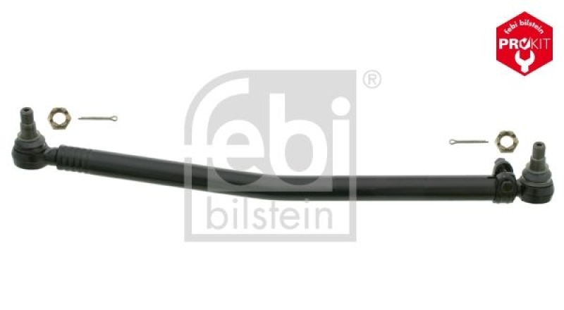 FEBI BILSTEIN 24110 Lenkstange mit Kronenmuttern und Splinten, vom Lenkgetriebe zur 1. Vorderachse f&uuml;r Mercedes-Benz