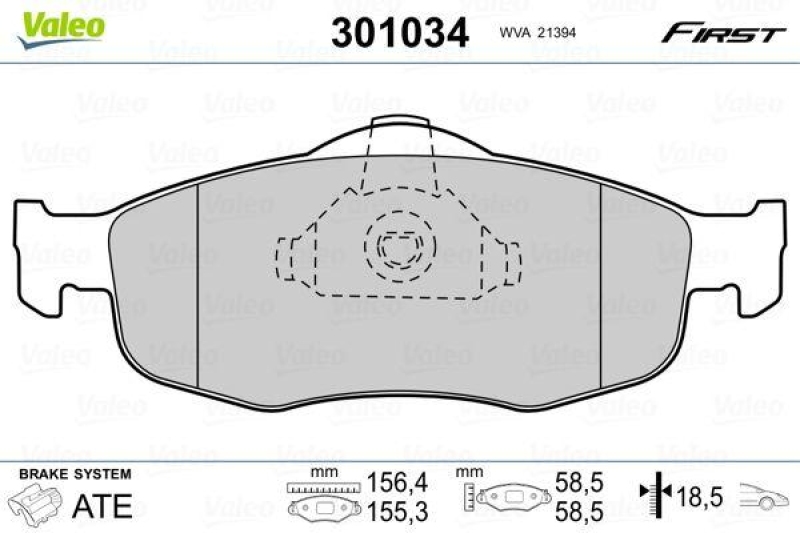 VALEO 301034 SBB-Satz FIRST