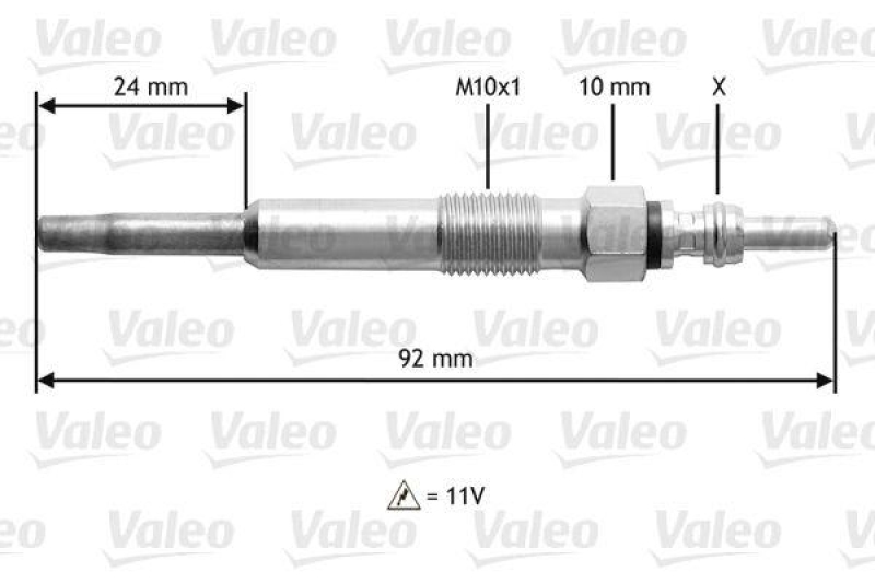 VALEO 345104 Glühkerze VW Golf, Polo, Lupo, Passat