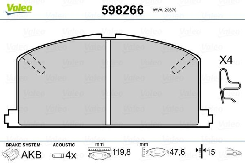 VALEO 598266 SBB-Satz PREMIUM