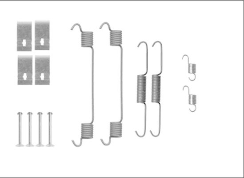 HELLA 8DZ 355 206-101 Zubehörsatz, Bremsbacken für SUZUKI