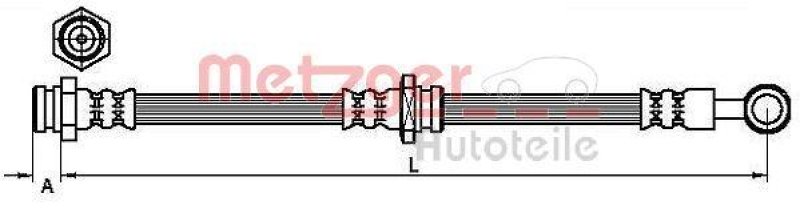 METZGER 4110629 Bremsschlauch für SUZUKI