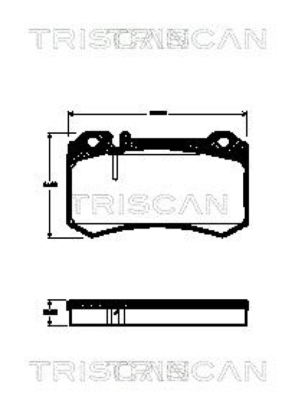 TRISCAN 8110 23039 Bremsbelag Hinten für Mercedes