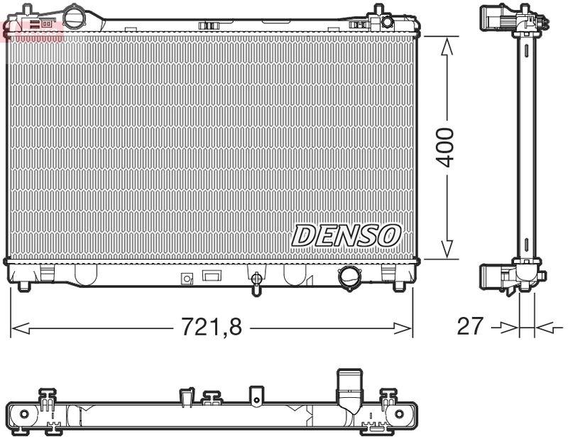 DENSO DRM51021 Kühler LEXUS IS III (_E3_) 200t (15-)