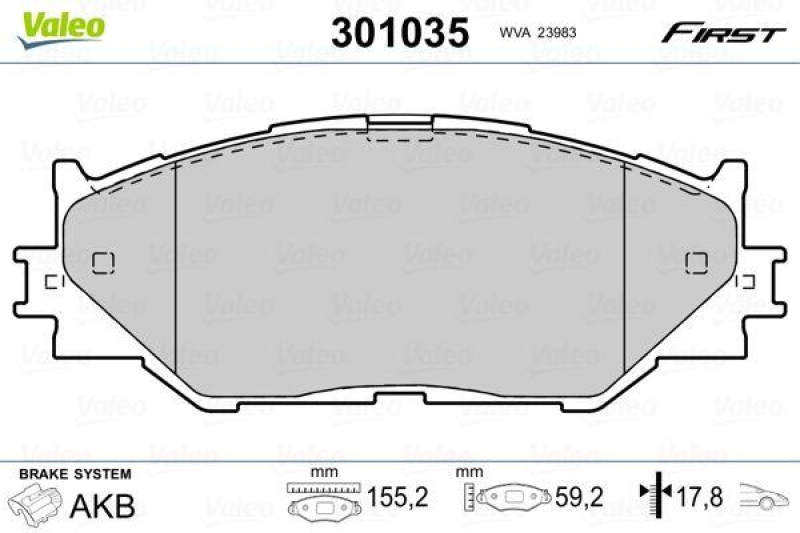 VALEO 301035 SBB-Satz FIRST