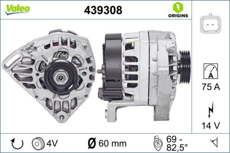 VALEO 439308 Generator Neu - ORIGINS