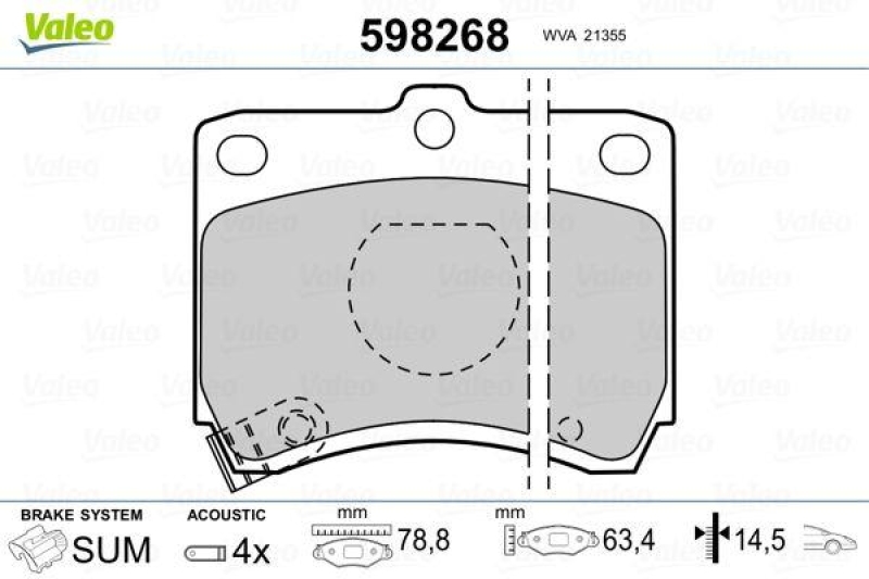 VALEO 598268 SBB-Satz PREMIUM