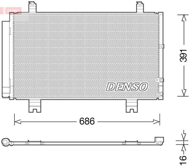 DENSO DCN51013 Kondensator LEXUS GS 450h (GRL10_, GWL10_) 3.5 (12- )