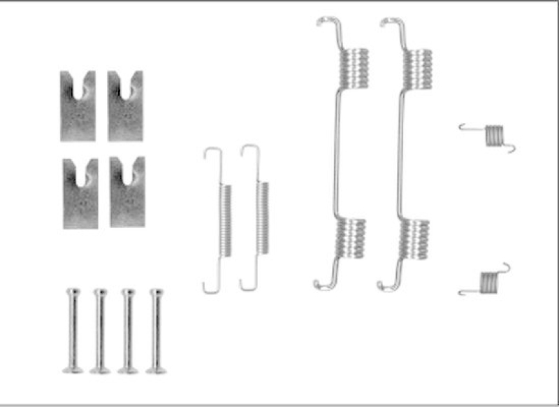 HELLA 8DZ 355 206-121 Zubehörsatz, Bremsbacken für LANDROVER