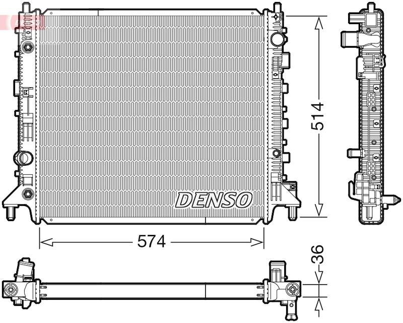 DENSO DRM99013 Kühler CHEVROLET CAMARO 6.2 (16- )