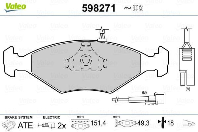 VALEO 598271 SBB-Satz PREMIUM