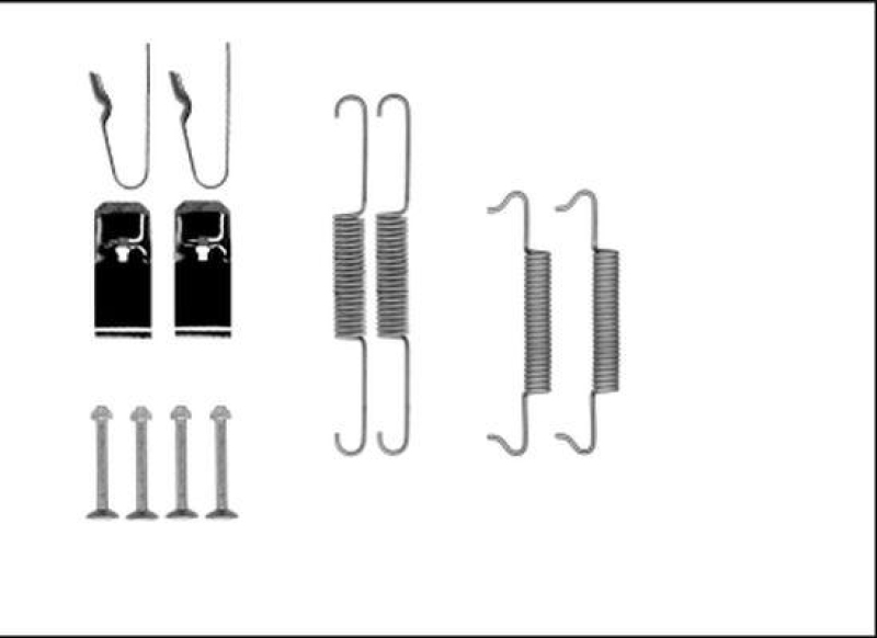 HELLA 8DZ 355 206-131 Zubehörsatz, Bremsbacken für JEEP GRAND CHEROKEE II