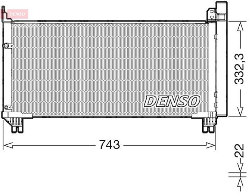 DENSO DCN51014 Kondensator A/C LEXUS RX (_L2_) 450h AWD (15-)